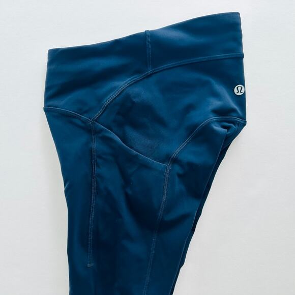 Lululemon Power Thru High-Rise Tight 25" Night Sea Blue Size 0 XXS Run Gym - Picture 4 of 7